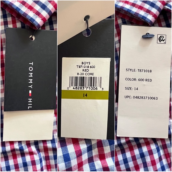 🆕 Tommy Hilfiger 👔 Big Boys Button-Up - Picture 10 of 10